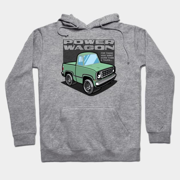 Light Green - Power Wagon Hoodie by jepegdesign